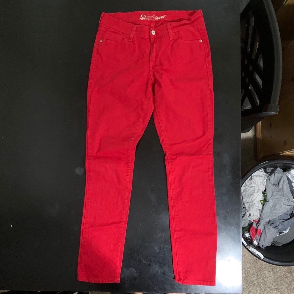 Red Denim Jeans